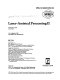 Laser assisted processing II : ECO3, 13-14 March 1990, The Hague, The Netherlands ; proceedings /