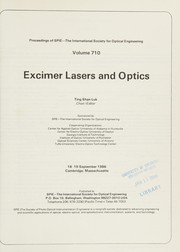 Excimer lasers and optics : 18-19 September 1986, Cambridge, Massachusetts /