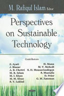 Perspectives on sustainable technology /
