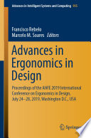 Advances in Ergonomics in Design : Proceedings of the AHFE 2019 International Conference on Ergonomics in Design, July 24-28, 2019, Washington D.C., USA /