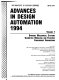 Advances in design automation, 1994 : presented at the 1994 ASME Design Technical Conferences, 20th Design Automation Conference, Minneapolis, Minnesota, September 11-14, 1994 /