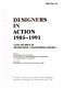 Designers in action, 1985-1991 : case studies in mechanical engineering design /