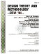 Design theory and methodology, DTM '94 : presented at the 1994 ASME Design Technical Conferences, 6th International Conference on Design Theory and Methodology, Minneapolis, Minnesota, September 11-14, 1994 /