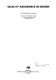 Quality assurance in design : joint IMechE/IChemE Symposium, University of Manchester, Institut of Science and Technology, 23 February 1982.