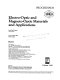 Electro-optic and magneto-optic materials and applications : proceedings : 24-25 April 1989, Paris, France /