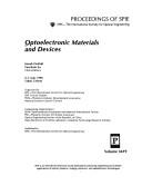 Optoelectronic materials and devices : 9-11 July 1998, Taipei, Taiwan /