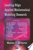 Leading-edge applied mathematical modeling research /