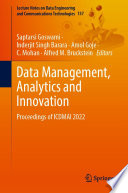 Data Management, Analytics and Innovation : Proceedings of ICDMAI 2022 /
