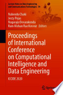 Proceedings of International Conference on Computational Intelligence and Data Engineering : ICCIDE 2020 /