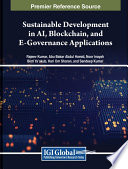 Sustainable development in AI, Blockchain, and e-governance applications /