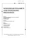 Nonlinear dynamics and stochastic dynamics : presented at the 2000 ASME International Mechanical Engineering Congress and Exposition : November 5-10, 2000, Orlando, Florida /