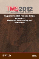 TMS 2012 141st annual meeting & exhibition : supplemental proceedings.