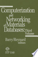 Computerization and networking of materials databases.