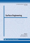 Surface engineering : selected, peer reviewed papers from the 5th International Conference on Surface Engineering (ICSE 2007)  /