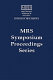 Nondestructive monitoring of materials properties : symposium held November 28-30, 1988, Boston, Massachusetts, U.S.A. /