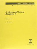 Scattering and surface roughness II : 21-23 July 1998, San Diego, California /