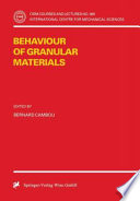 Behaviour of granular materials /