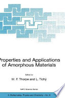 Properties and applications of amorphous materials /