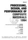Processing, design, and performance of composite materials, 1994 : presented at 1994 International Mechanical Engineering Congress and Exposition, Chicago, Illinois, November 6-11, 1994 /