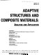Adaptive structures and composite materials : analysis and application : presented at 1994 International Mechanical Engineering Congress and Exposition, Chicago, Illinois, November 6-11, 1994 /