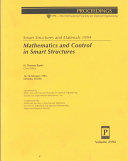 Smart structures and materials 1994 : mathematics and control in smart structures : 14-16 February 1994, Orlando, Florida /