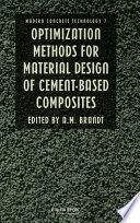 Optimization methods for material design of cement-based composites /