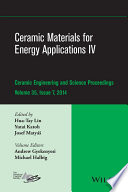 Ceramic materials for energy applications IV /
