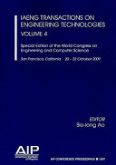 Special edition of the World Congress on Engineering and Computer Science, San Francisco, California, 20-22 October 2009 /