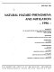 Natural hazard phenomena and mitigation, 1996 : presented at the 1996 ASME Pressure Vessels and Piping Conference, Montreal, Quebec, Canada, July 21-26, 1996 /