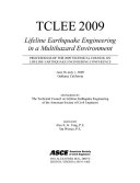 TCLEE 2009 : lifeline earthquake engineering in a multihazard environment : June 28-July 1, 2009, Oakland, California /
