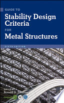 Guide to stability design criteria for metal structures /