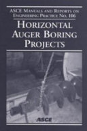 Horizontal auger boring projects /