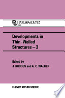 Developments in thin-walled structures-- 3 /
