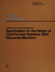 Specification for the design of cold-formed stainless steel structural members /