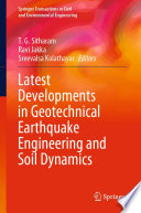 Latest Developments in Geotechnical Earthquake Engineering and Soil Dynamics /