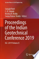 Proceedings of the Indian Geotechnical Conference 2019  : IGC-2019 Volume II /