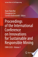 Proceedings of the International Conference on Innovations for Sustainable and Responsible Mining : ISRM 2020 - Volume 1 /