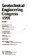 Geotechnical Engineering Congress 1991 : proceedings of the Congress /