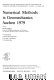 Numerical methods in geomechanics, Aachen, 1979 : proceedings of the third International Conference on Numerical Methods in Geomechanics, Aachen, 2-6 April 1979 /