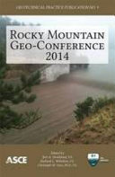 Rocky Mountain Geo-Conference 2014 : proceedings of the 2014 Rocky Mountain Geo-Conference, November 7, 2014, Lakewood, Colorado /