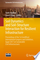 Soil dynamics and soil-structure interaction for resilient infrastructure proceedings of the 1st Geomeast International Congress and Exhibition, Egypt 2017 on Sustainable Civil Infrastructures /