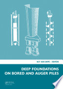Deep foundations on bored and auger piles : proceedings of the Fifth International Symposium on Deep Foundations on Bored and Auger Piles (BAP V), Ghent, Belgium, 8-10 September, 2008 /