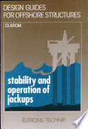 Stability and operation of jackups /