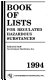 Book of lists for regulated hazardous substances /