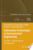 Information technologies in environmental engineering : ITEE 2007--Third International ICSC Symposium /