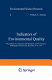 Indicators of environmental quality /