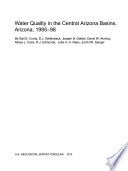 Water quality in the central Arizona basins, 1995-98 /