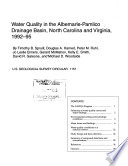 Water quality of the Albemarle-Pamlico drainage basin, North Carolina, and Virginia, 1992-95 /