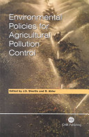 Environmental policies for agricultural pollution control /