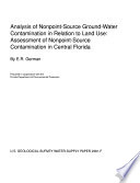 Analysis of nonpoint-source ground-water contamination in relation to land use.